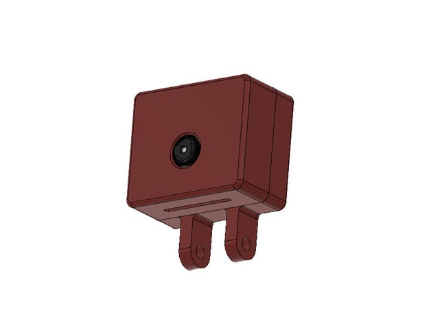 raspberry pi camera v2 caso del soporte de montaje 3d la impresión cámara 3D print model - Mito3D