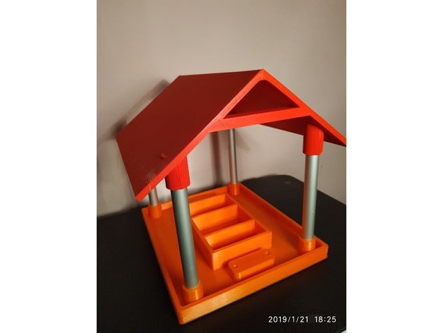 mangiatoia per uccelli gli animali domestici birdhouse giardino inverno l'inverno a venire 3D print model - Mito3D