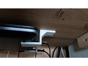 undermount laptop suporte organização de montagem office escritório workshop 3d print model - Mito3D
