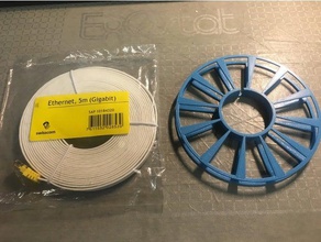 swisscom ethernet 5m cable de la bobina equipo gestión cables 3d print model - Mito3D