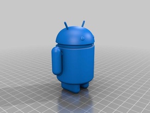 google android modelo los robots bot estatuilla de verde robot 3d print model - Mito3D