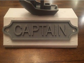 captain benchy stand 3d printing boat creativetools 3d print model - Mito3D