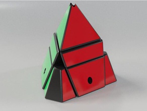 fisher pyraminx puzzles cube rubiks twisty puzzle 3d print model - Mito3D