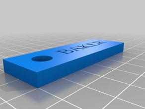 baker keychain 1 keychains customized 3d print model - Mito3D