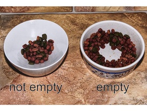 ce n'est pas vide chat logique bol de nourriture les animaux compagnie bols chargeur la pour nsfw d'animal aliments 3d print model - Mito3D