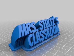 ms stultzs classroom office customized 3d print model - Mito3D