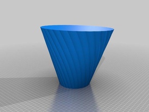 il mio personalizzato twisted vaso contenitori 3d print model - Mito3D