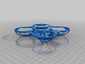 105mm garbage whoop drone rc vehicles 110x brushless ducted frame micro quad quadcopter tiny 3d print model - Mito3D