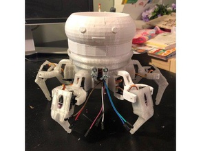 oddish plantador cap vorpal hexapod robótica pokemon 3d print model - Mito3D