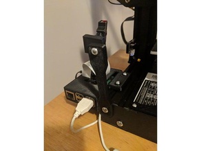 montagem frontal raspberry pi câmara mastro ender 3 d impressão 3d print model - Mito3D