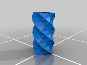 twisty vaso arredamento la decorazione per casa famiglia twisted 3d print model - Mito3D