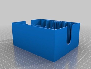 my customized parametric card organizer v2 toy game accessories 3d print model - Mito3D