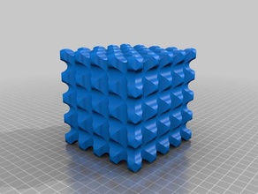 patterned cube math art 3d print model - Mito3D