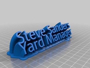 steve sanders office customized 3d print model - Mito3D