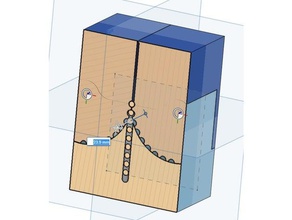 ccg box magnetic locks plain toy game accessories mtg 3d print model - Mito3D