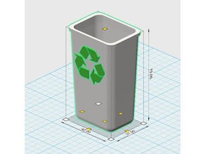 papelera de reciclaje 110 rc vehículos diorama en miniatura escala accesorios 3d print model - Mito3D