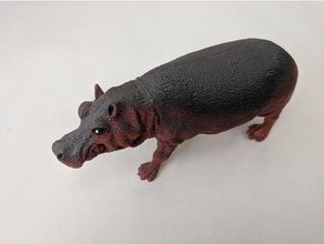 hippo Tiere 3d-scan hippopotamus Raumschiff Spielzeug 3d print model - Mito3D