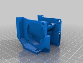 anycubic i3 mega hotend e3d v6 triple 40mm Lüfter Drucker Teile 3d print model - Mito3D