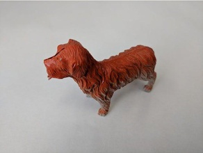 terrier perro a los animales Escaneo 3d juguete 3d print model - Mito3D
