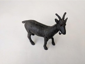 de cabra a los animales Escaneo 3d juguete 3d print model - Mito3D