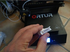 ortur 4 fan duct 3d printer parts slash cooling customized mount ortur4 3d print model - Mito3D