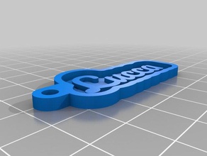 lucca keychains customized 3d print model - Mito3D