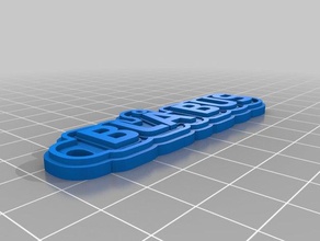 blaa keychains customized 3d print model - Mito3D