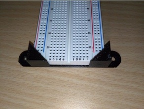 breadboard mounting tool 3d printing arduino holder electronics raspberry pi 3d print model - Mito3D