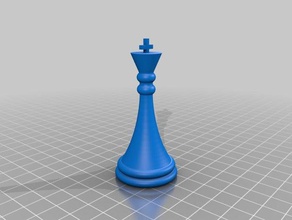 king chess 3d printing 3d print model - Mito3D