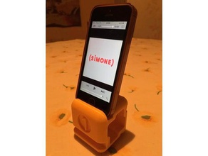 simone phone support 4 positions - t l mobile iphone 5 6 stand smartphone holder 3d print model - Mito3D