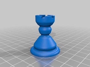 peça de xadrez 3d print model - Mito3D