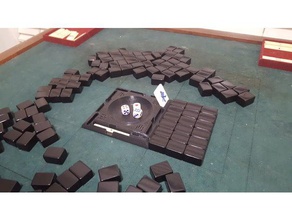 mahjong riichi de la bandeja juguete juego accesorios dados 3d print model - Mito3D