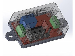 cas frm01 de l'électronique boite boutton bouton carte soutien 3d print model - Mito3D