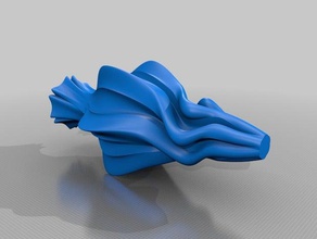 multipli di sei anfore sculture autodesk fusion 360 curvy fiore fiocco neve spirale vaso modalità 3d print model - Mito3D