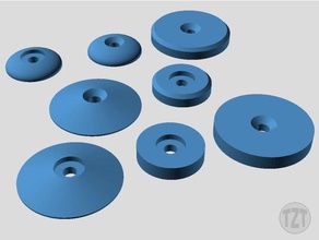 customizer finishing washer button ring pad accent parts