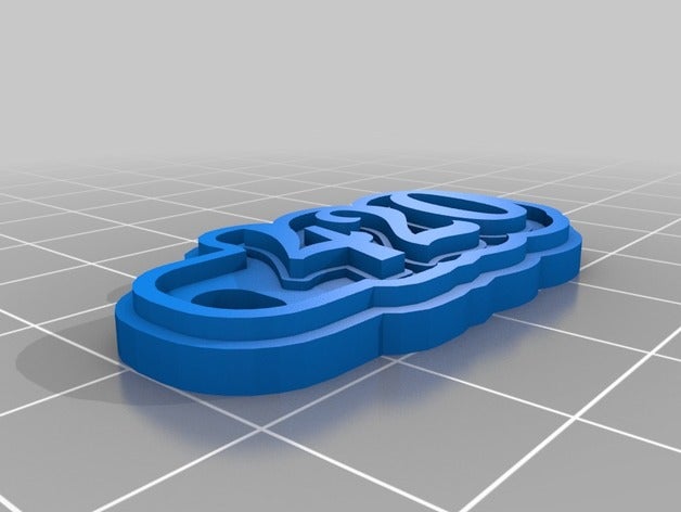 420 llaveros personalizado 3D print model - Mito3D