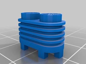 tente amortizor tall 1x2 my customized openscad brick generator generador ladrillos construction toys 3d print model - Mito3D