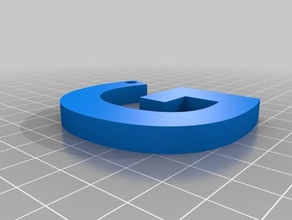 letter keychain keychains 3d print model - Mito3D