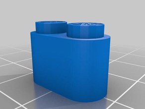 tente cylinder 1x2 my customized openscad brick generator generador ladrillos construction toys 3d print model - Mito3D