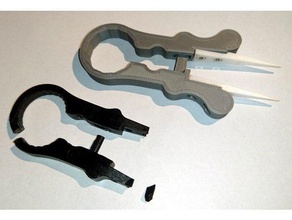 ceramic tweezers hand tools forceps nsfw pincers pincette pinchers vape 3d print model - Mito3D