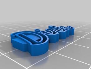 dirk de porte-clés personnalisé 3d print model - Mito3D