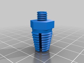 amélioration de la conique filetage bowden couplage pc4-m6 3d l'imprimante pièces serrage mont tube 3d print model - Mito3D