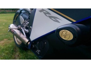crash bonde de badge des véhicules vélo l'étiquette logo moto autocollant yamaha 3d print model - Mito3D