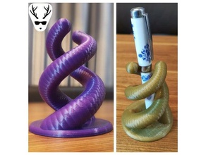 doppia elica penna titolare office art scultura 3d print model - Mito3D