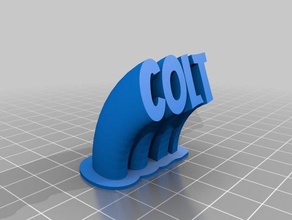colt name plate office customized 3d print model - Mito3D