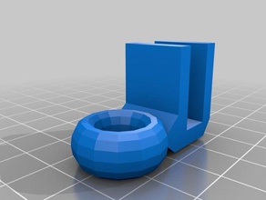anet a8 prusa i3 simple filament guide horizontal closed 3d printer accessories 3d print model - Mito3D