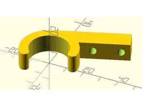 snap pvc-Rohr-panel-Scharnier diy 3d print model - Mito3D