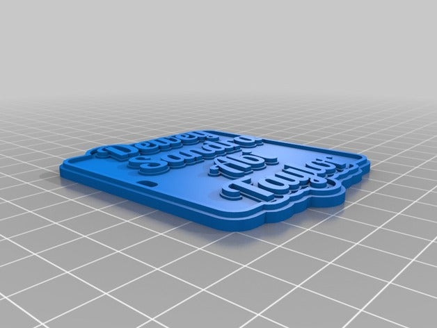 dewey sandra abi taylor Zeichen logos angepasst 3D print model - Mito3D