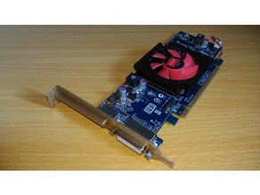 soporte para pci amd tarjeta equipo radeon pci-e 3d print model - Mito3D