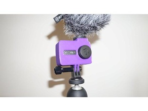 yi 4k caso fria sapato gopro montagem câmera coldshoe gopromount microfone xiaoyi yi4kplus 3d print model - Mito3D